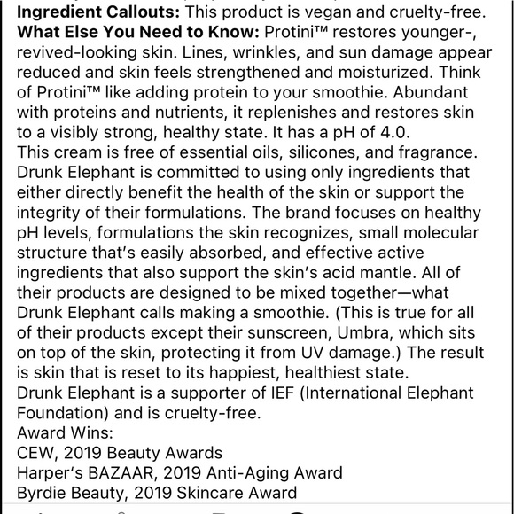 Pick 8/$50 Drunk Elephant Protini Polypeptide Moisturizer 🆕deluxe sa… - Picture 6 of 8